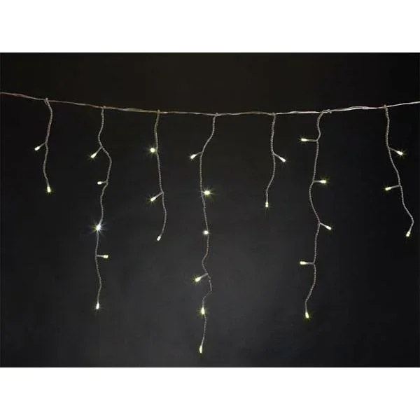 Vellight Eiszapfen-Weihnachtsbeleuchtung - 2 x 0,6 m - 72 LEDs - Warmweiß - Innen und Außen