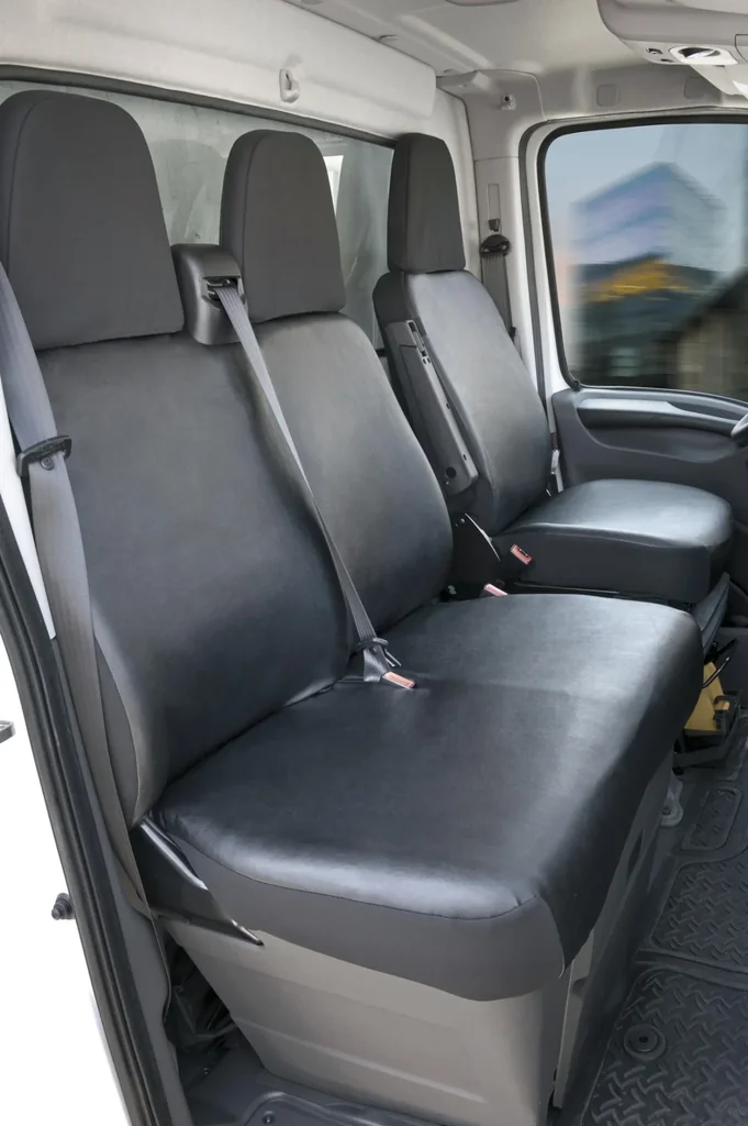 Passform Sitzbezüge - Kunstleder für CITROen Jumper, Fiat Ducato, Peugeot Boxer ab BJ 07/2006 bis 05/2014