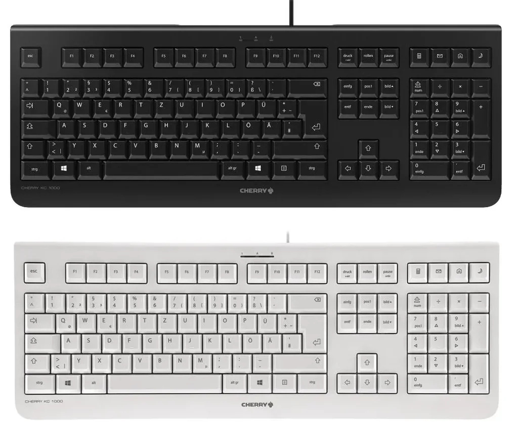 Kabelgebundene Tastatur KC 1000 grau