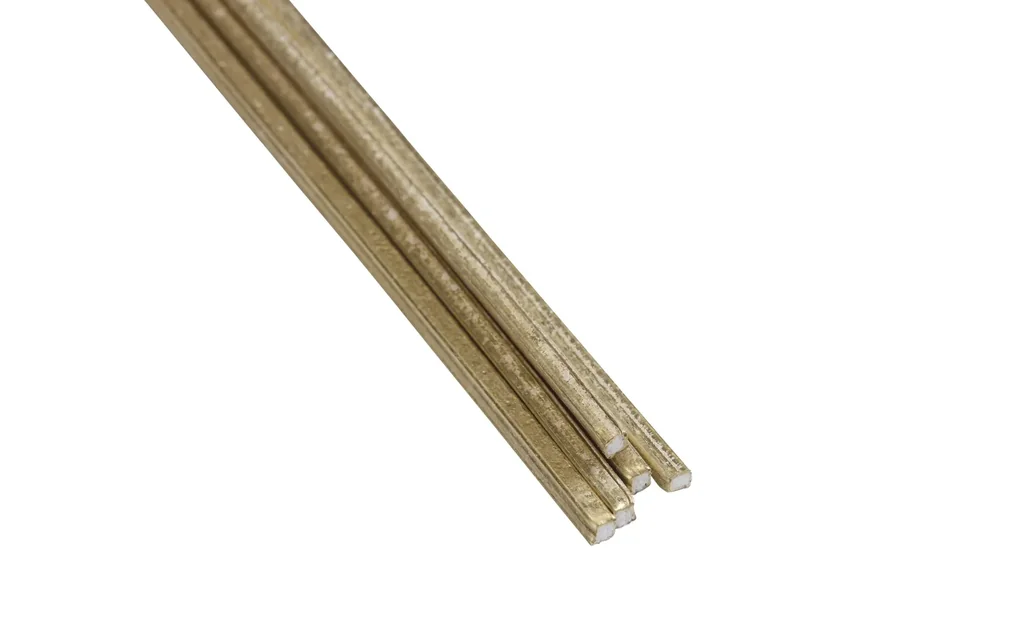 Messing Hartlot, 5 Stangen je 333 mm