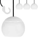 LED-Hängelampe - Außen- und Innenbeleuchtung - mit Haken - 4er-Set