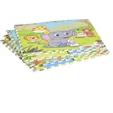 Puzzlematte für Babys Kinder Spielmatte Kinderspielteppich klappbar EVA foam Süßigkeiten Muster 61,5 x 61,5 cm