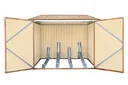 Fahrradbox Holz-Dekor Eiche