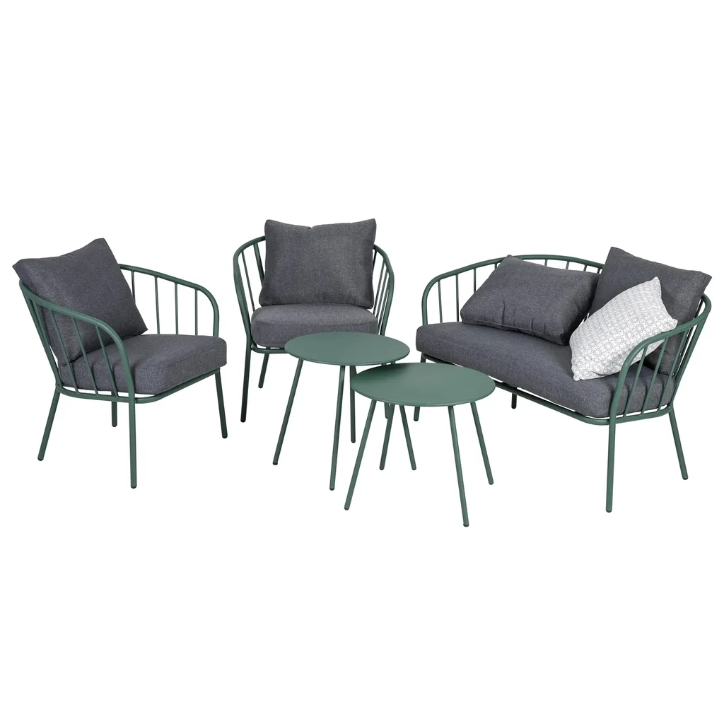 Gartenmöbel-Lounge-Set "Nizza" - grün    