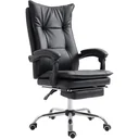 Chefsessel Bürosessel Bürostuhl Schreibtischsessel höhenverstellbar ergonomisch Schwarz 70 x 64 x (106 113) cm