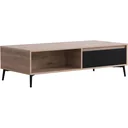 Couchtisch Beistelltisch Sofatisch Fernsehtisch Kaffeetisch 2 x Schublade 2 x Ablage Holz 120 x 56 x 35 cm