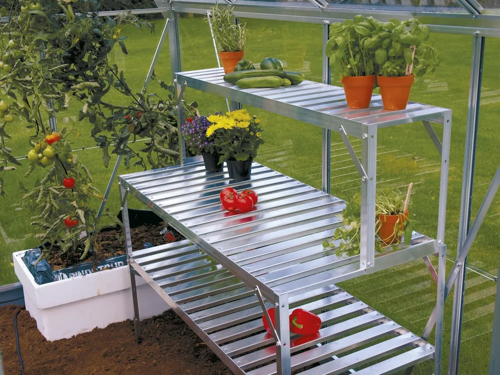 Alu-Tischaufsatz, Farbe 121 x 28 x 39 cm, Farbe smaragd