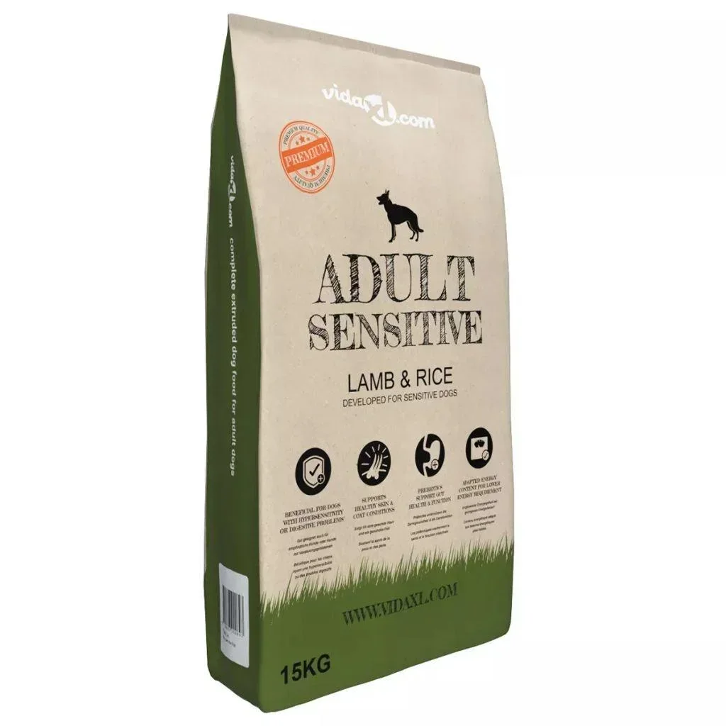Premium-Hundefutter trocken Adult Sensitive Lamb & Rice 15 kg