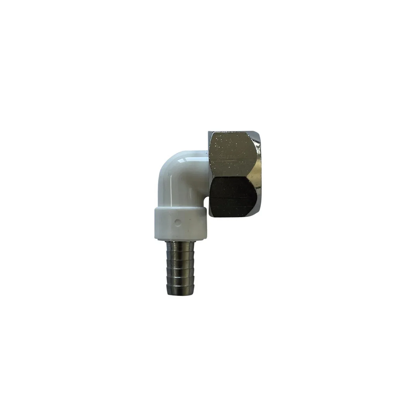 Winkelverschraubung CNS 90° für Bierschlauch 5/8 Zoll, NW 7mm