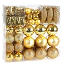 Weihnachtskugeln - Christbaumschmuck - Gold 103 Stk.