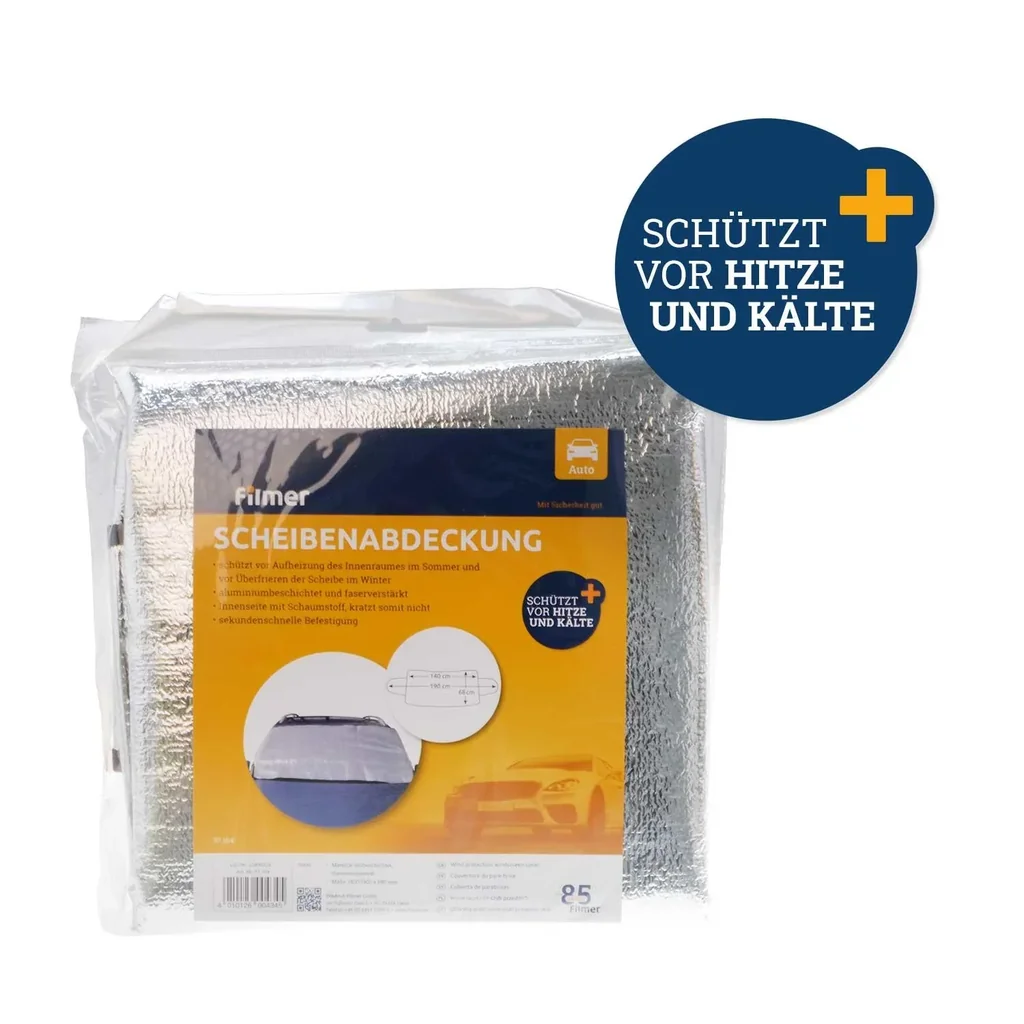 Scheibenabdeckung gefaltet