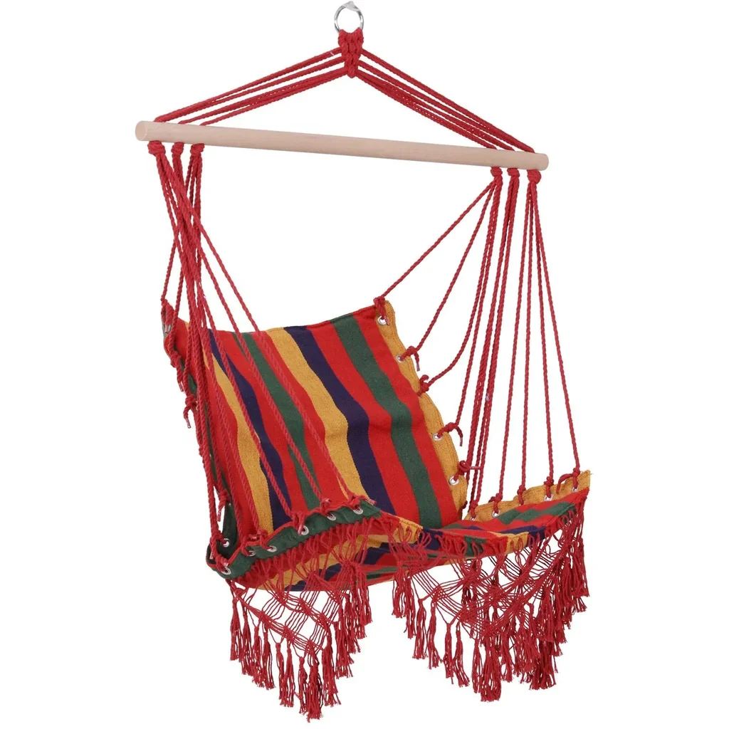 Hängesessel Hängeschaukel Schwebesessel wetterfest UV-beständig Bunt 100 x 60 cm bis 120 kg