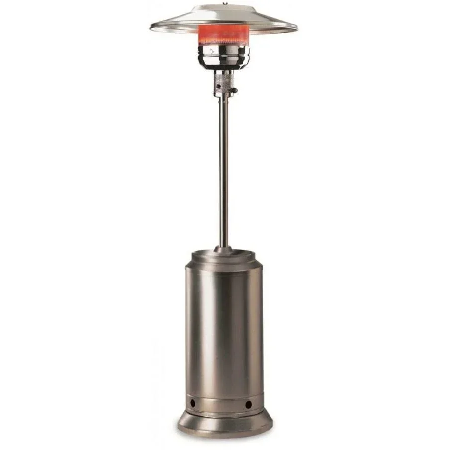 Terrassenheizung - Heizung - regelbare Leistung - 12kW - 46x46x220cm - Silber