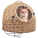 Katzentransportwagen 45x35x35 cm natur