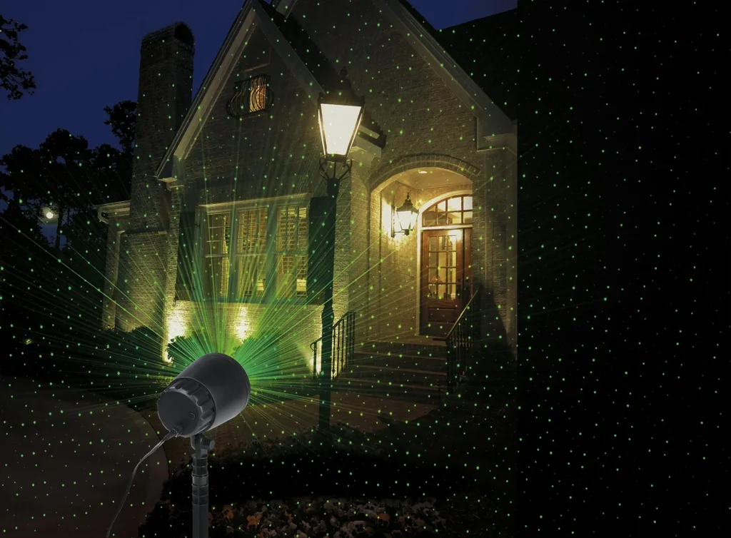 Laser-Strahler, outdoor-geeignet, illuminiert Flächen bis zu 300 m²