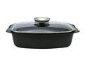 Aroma-Bräter, 4,5 Liter, 40 x 23 x 13 cm, Aluguss Universalbräter mit Aroma-Deckel