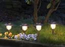 Solar Laternen in Antik Kupfer Optik - 4er Set