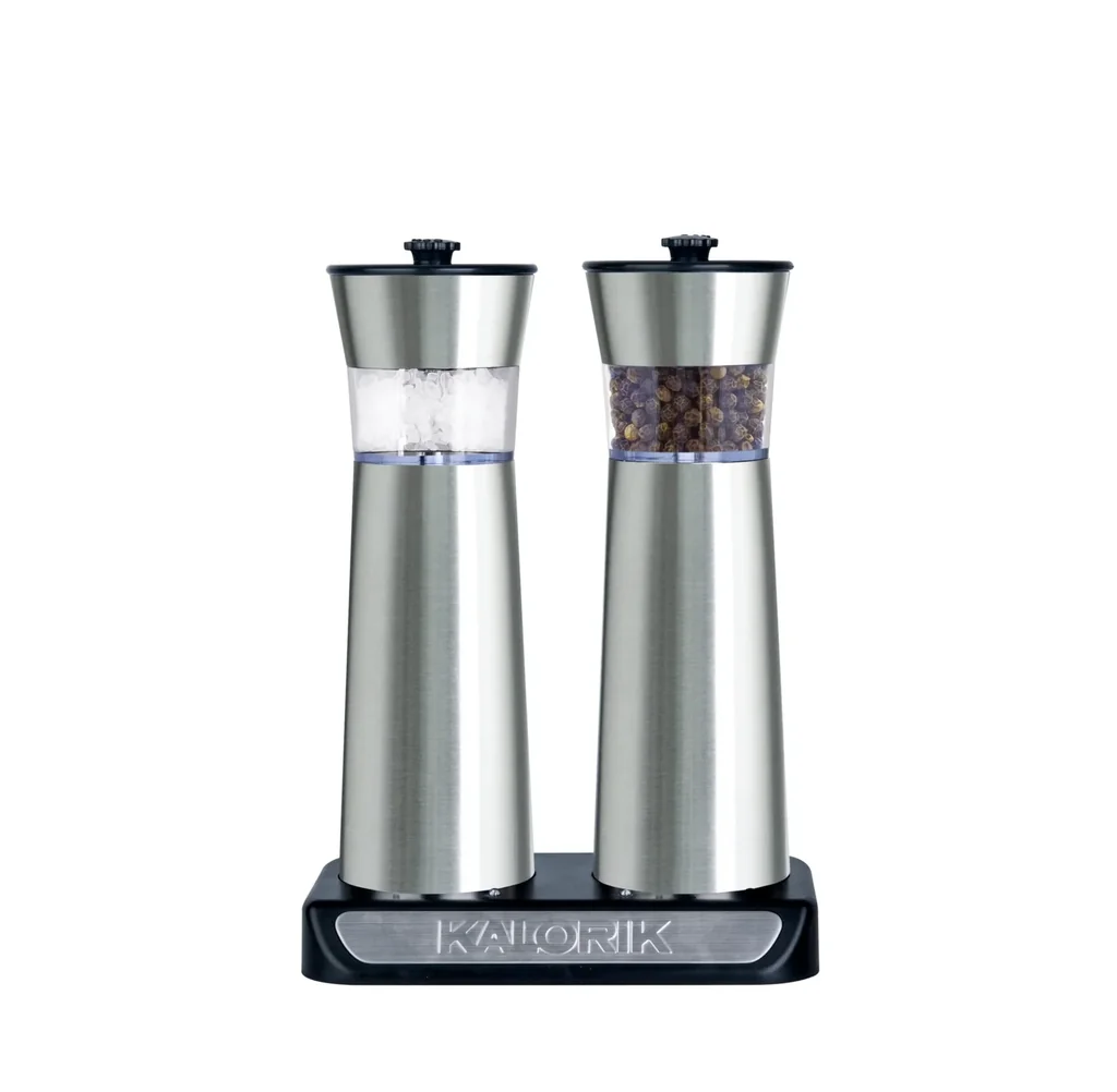 Akku Gewürzmühle mit Kippsensor, 3-teilig