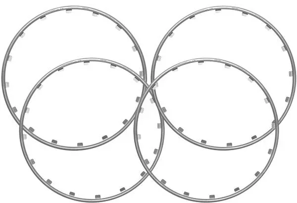 Rim Ringz Felgenring, 17 Zoll, Farbe silber