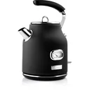 Retro-Wasserkocher - 1,7 Liter - Schwarz