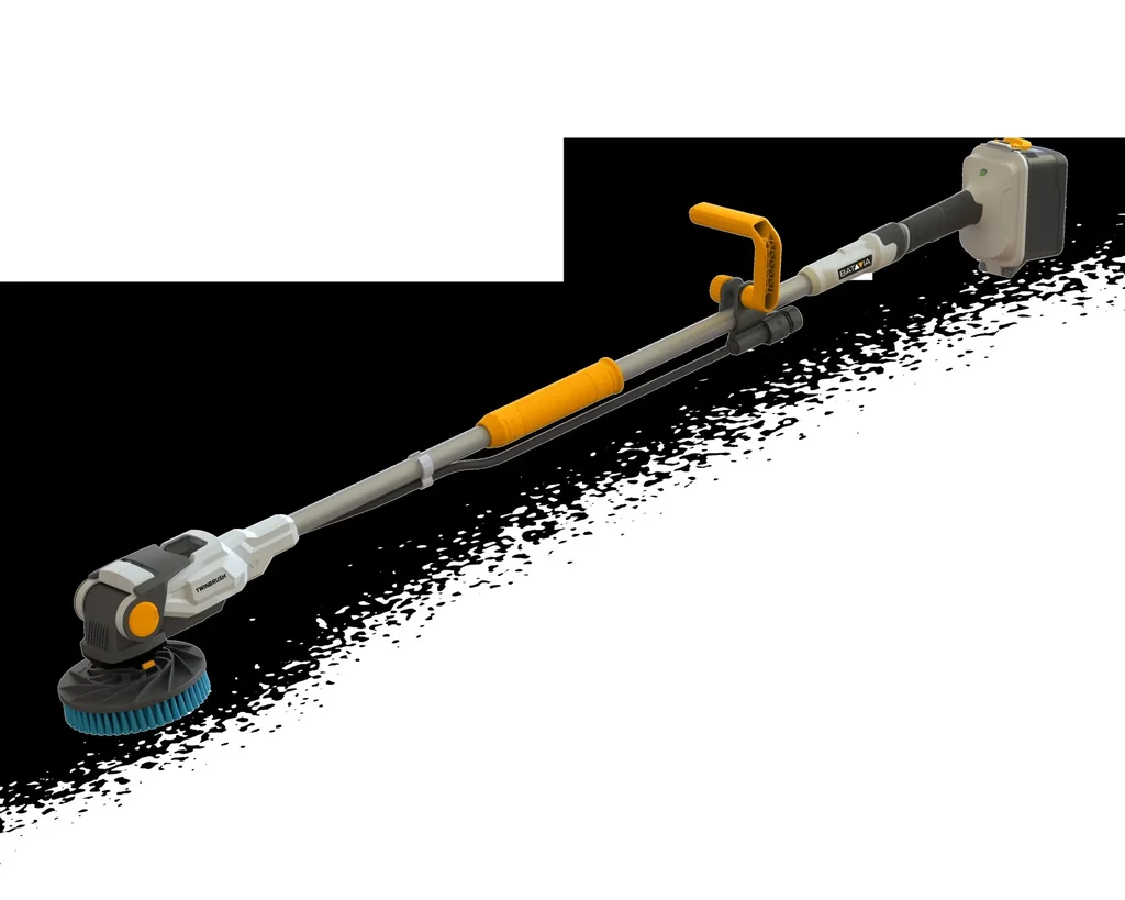Twin Brush 18V Schrubbmaschine ohne Akku und Ladegerät