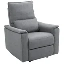Relaxsessel Liegesessel TV Sessel Einzelsofa 150° neigbar Fernsehsessel Polyester Grau 83 x 90 x 104 cm