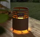 Solar Kamin mit realistischem Flammeneffekt