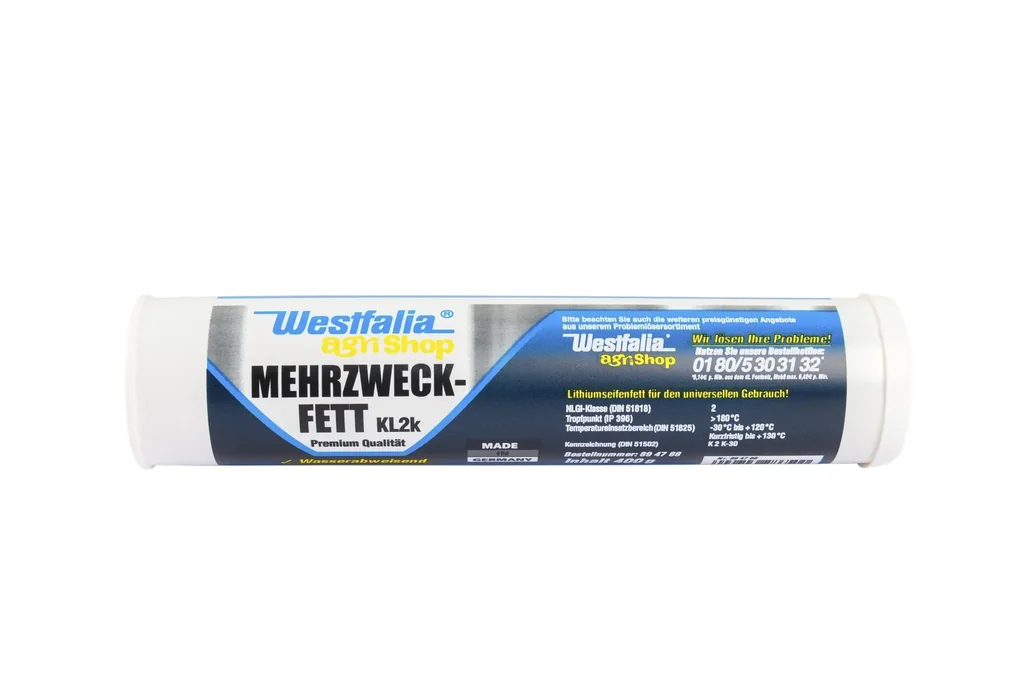 Einhandfettpresse inklusive 2 x Mehrzweckfett, 400 g