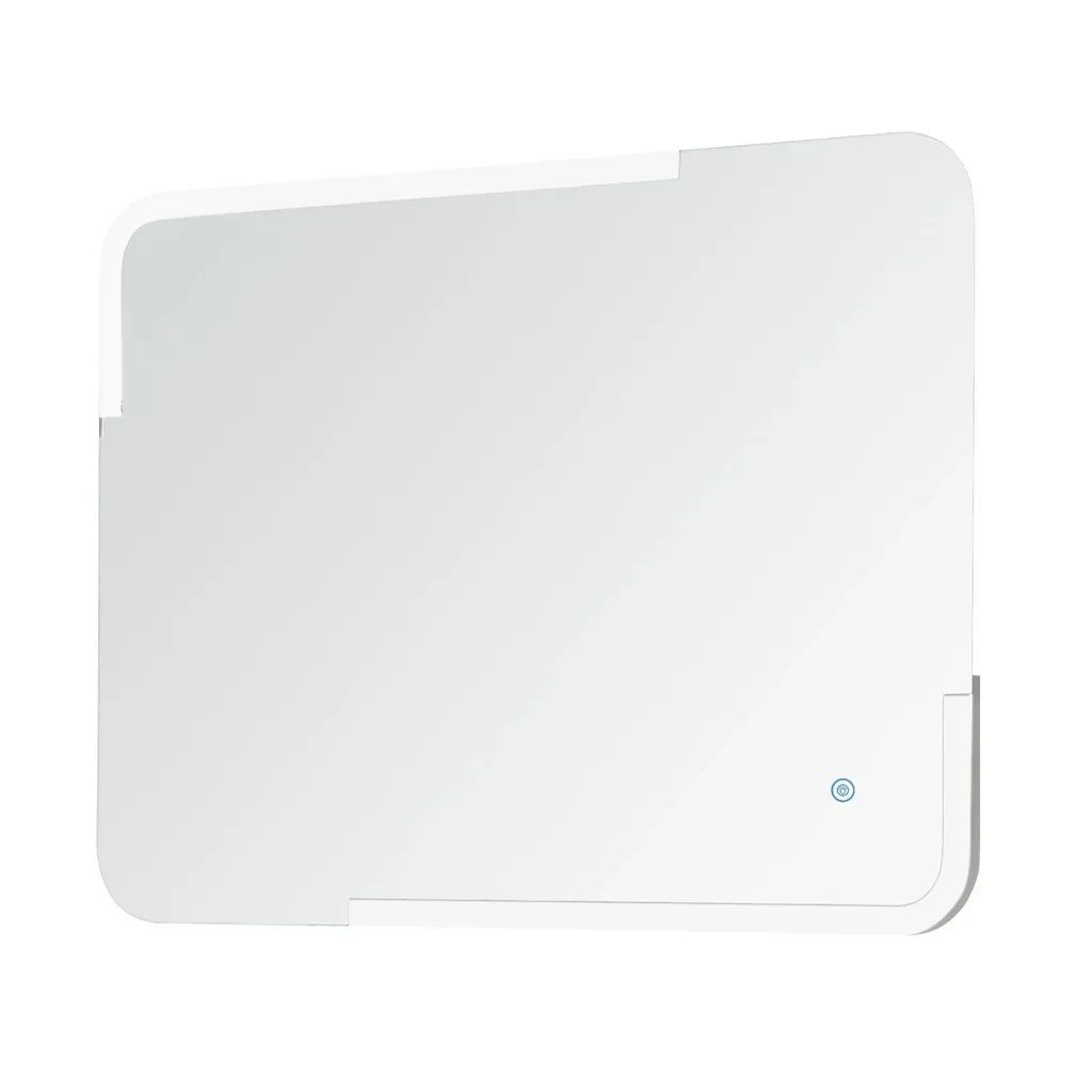 Badezimmerspiegel mit LED-Touch-Beleuchtung, weiß