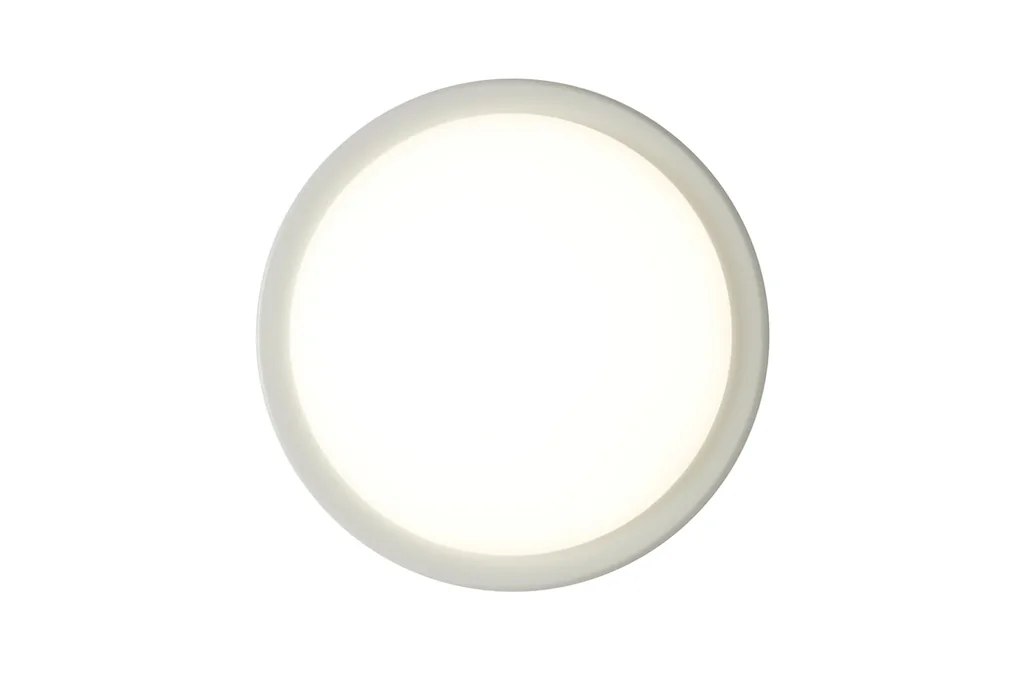 ECO Wand- und Deckenleuchte mit Wechselring in chrom und weiß, 28cm, 17 Watt, IP54