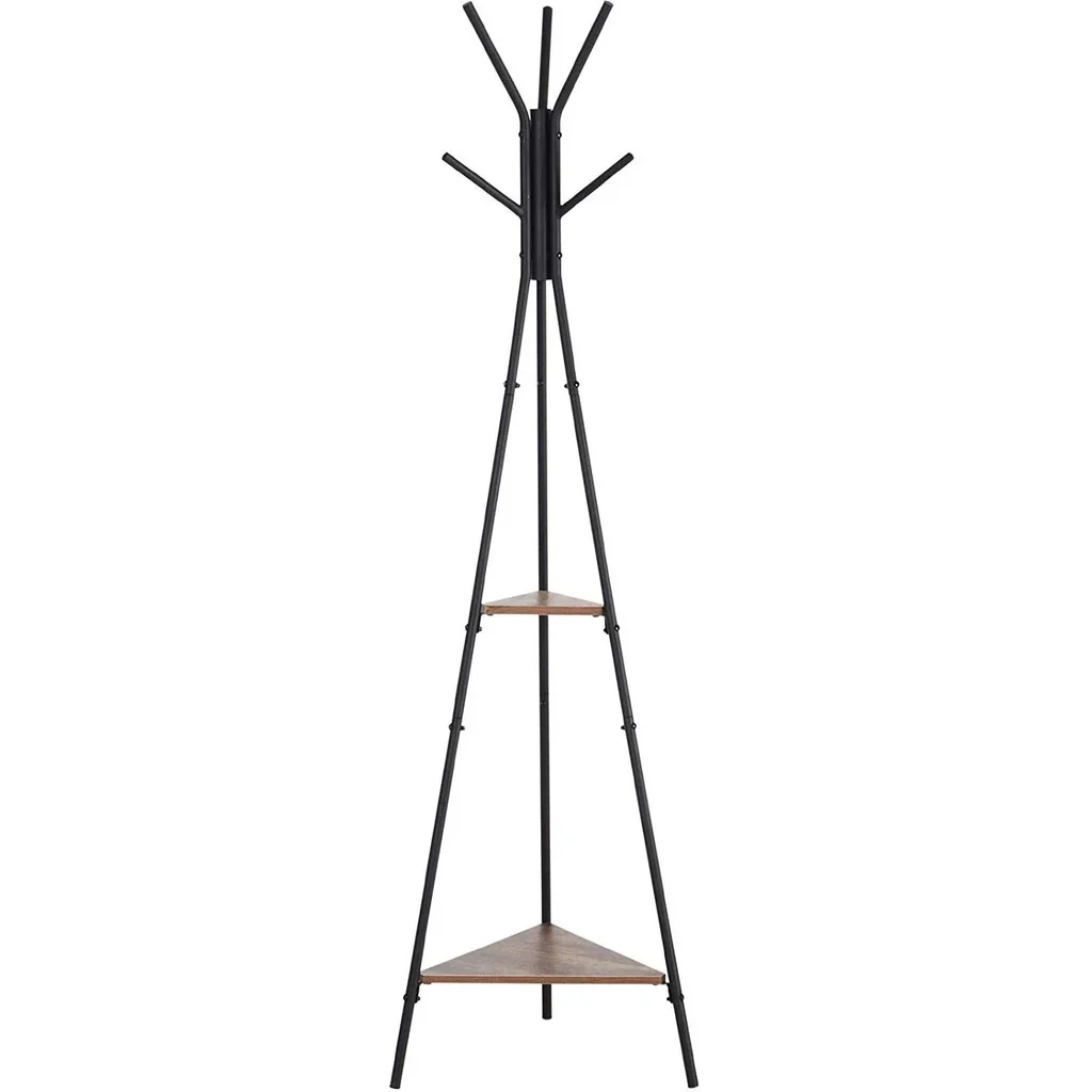 Kleiderständer mit 2 Ablagefächen