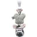 Zerrspielzeug Zebra vibrierendes Spielzeug - Haken für Kinderwagen/Stuhl/Babybett