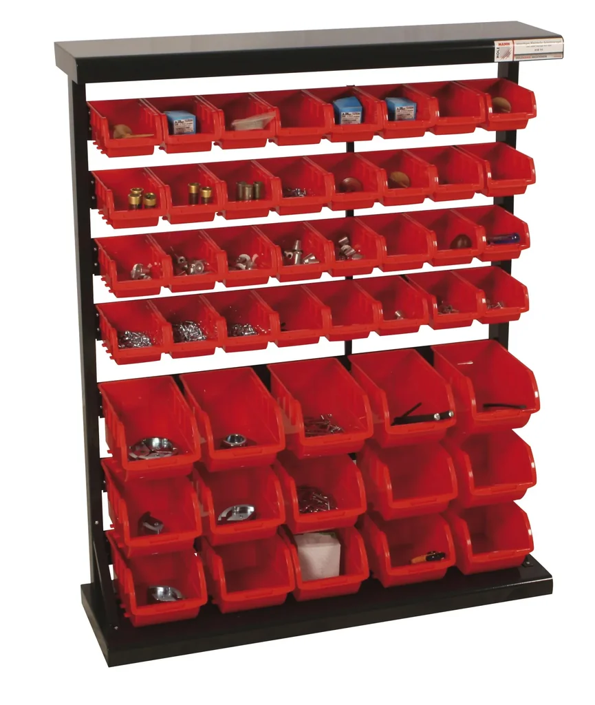 Schüttenregal KSR94, einseitig für Kleinteile