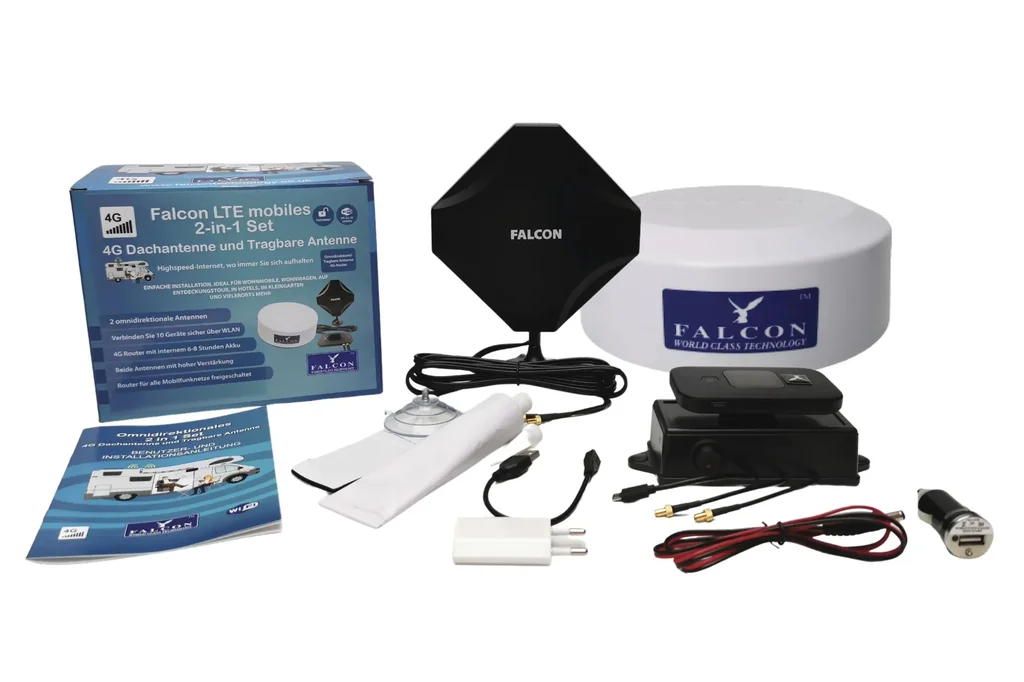 LTE Dach- und tragbare Antenne mit WLAN Router, 2in1  