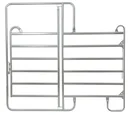 Weidepanel - Zaunelement mit Tor, 2,4 m Länge, Gesamthöhe 2,2 m