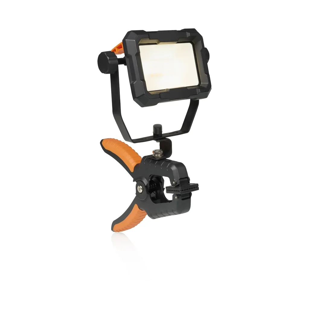 LED Arbeitsleuchte mit Klemme und 360 Grad drehbar