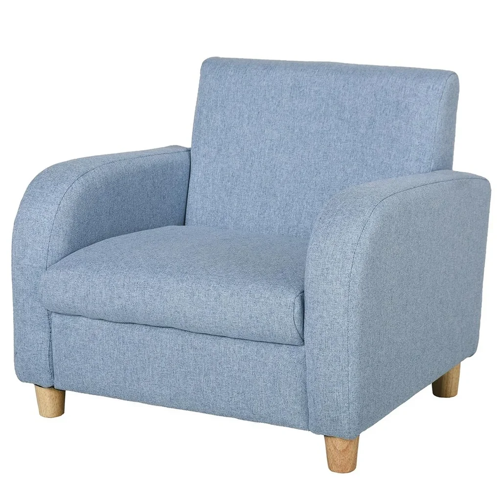 Kindersessel Kindersofa mit dickem Schaumstoff und dicken Sitzkissen Kindercouch Stuhl Liegesofa mit Anti-Rutsch-Füßen