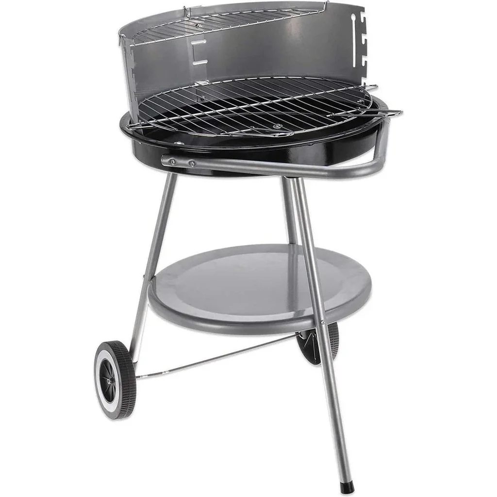 BBQ Holzkohlegrill - Grillfläche Ø47 cm - Halb offen