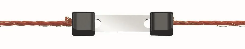 Litzclip Litzenverbinder, 3mm, gerade, Edelstahl,10 Stück