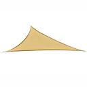 Sonnensegel Dreieck Sand 4x4x4 m HDPE - atmungsaktiv