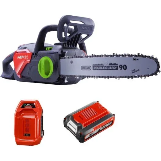 Kettensäge + 5.0 Batterie & Schnellladegerät 40 Volt Li-ion