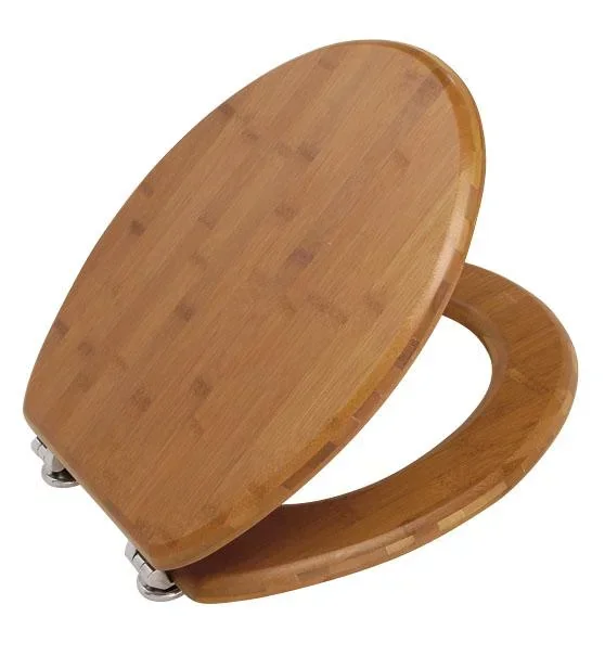 WC Sitz Bambus Dunkel