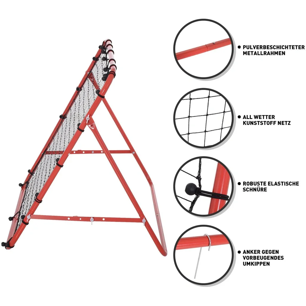 Fußball Rebounder mit verstellbaren Winkeln