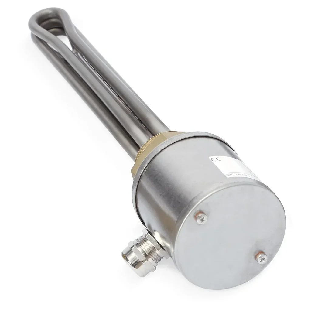 Einschraubheizkörper G1 1/2, Messing / V4A, ohne Regler, 4.5kW ET 370mm