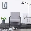Sessel Stoff hellgrau