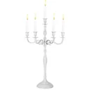 Kerzenleuchter Weißaluminium vernickelt 60cm 5-armig