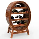 Weinregal-Fass-Design für 12 Flaschen