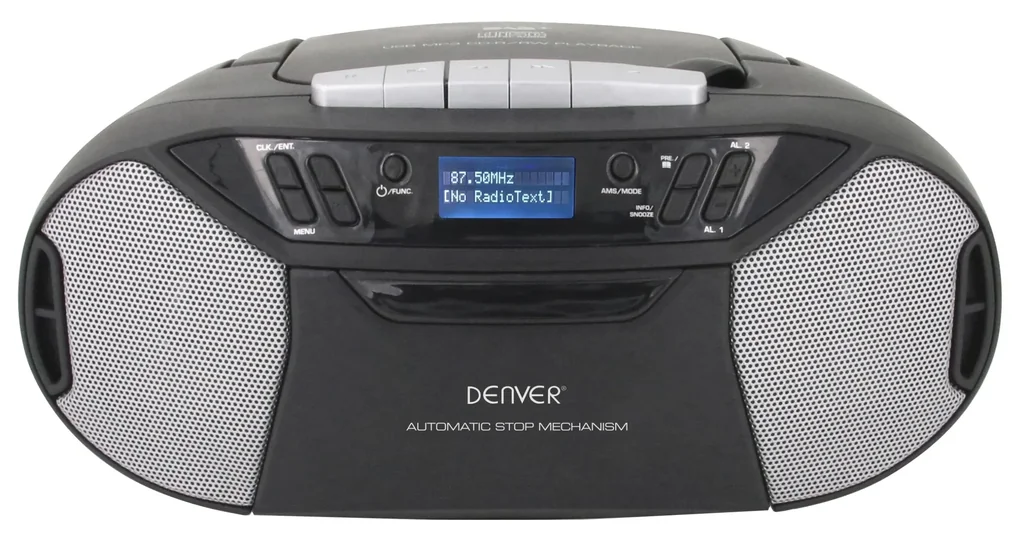 Tragbarer CD-Player mit DAB+ und UKW Radio, Kassette
