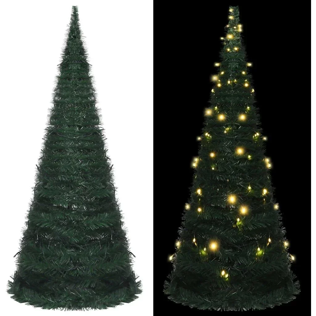 Weihnachtsbaum mit LED-Pop-up 210 cm grün