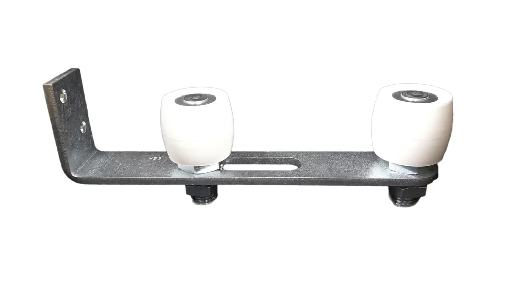Doppelführungsrolle mit Wandhalterung